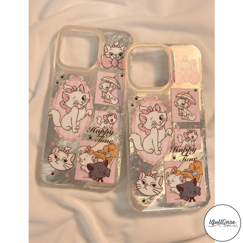 เคสไอโฟน17 เคสลายหิมะ ลายแมรี่แคทน่ารักฮิต เหมาะสำหรับ IPhone 15 16 11 17 12 13 14 Pro Max X XS XR Max 7 14 15 16 8 Plus