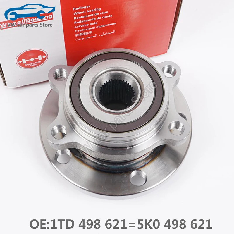 5K0498621 1CPS ล้อหน้า Hub Bearing Assembly สําหรับ VW PQ35 Golf MK5 MK6 Jetta GTI Scirocco Tiguan E