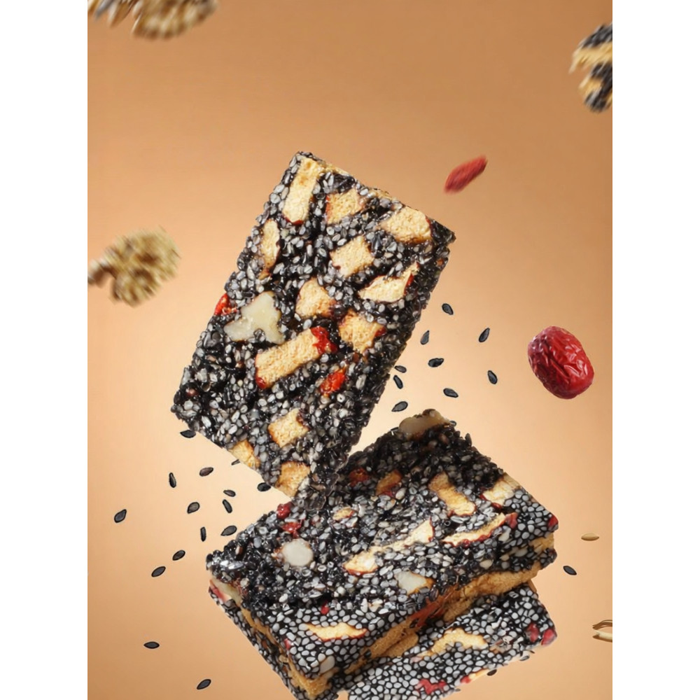 Healthy Chinese Walnut Black Sesame Soft Cake Snack Gift Box 40g Three Squirrels Traditional Chinese