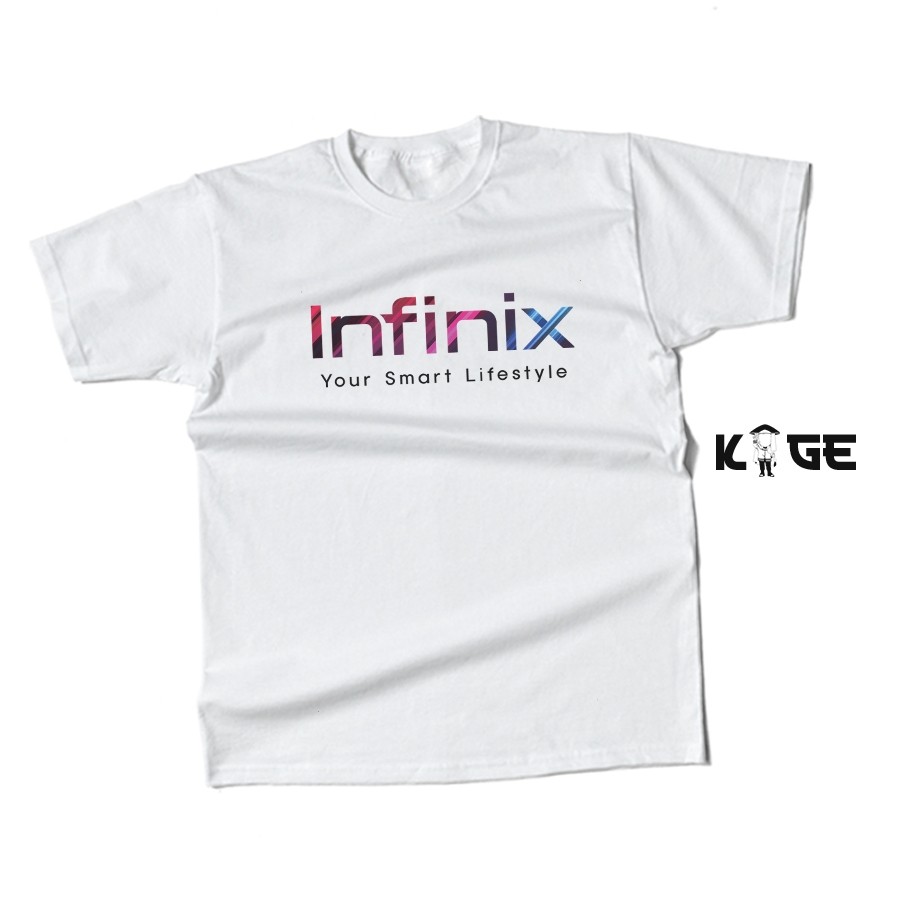 เสื้อยืดผู้ชาย INFINIX YOUR SMART LIFESTYLE Sales Hp Salesman KAOS KAGE
