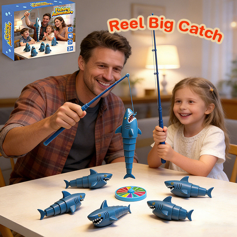 พร้อมส่ง🔥ชุดเกมตกปลา Reel Big Catch ปลาฉลาม ของเล่นเพื่อการศึกษา ของเล่นเด็ก