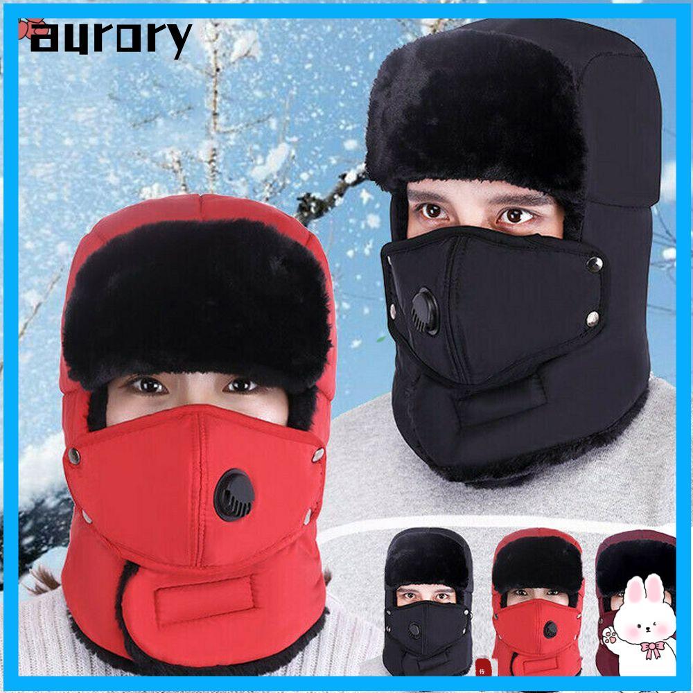 AURORY Traper Hat Warm Ushanka Cotton Winter Bomber Hat