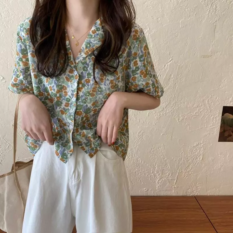 Chili Koko เสื้อเชิ้ตฮาวายลายดอก 99002 thumbnail 4