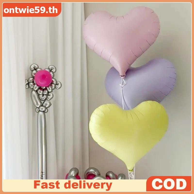 OW ลูกโป่งฟอยล์รูปหัวใจขนาดใหญ่ขนาด 20 นิ้วเหมาะสําหรับวันวาเลนไทน์และงานแต่งงาน TH