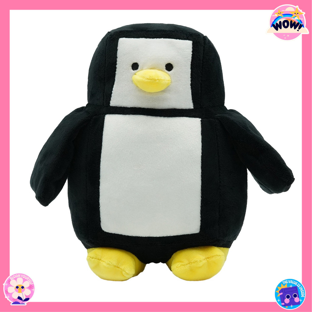 Rytanda น่ารักจําลองไขมันเพนกวิน Ro-blox Knock Out ของเล่นตุ๊กตาจําลองเพนกวินตุ๊กตาสีดําสีขาว Plushi