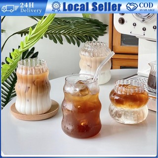 530ML Heat Resistant Healthy Glass Cups Transparent Glass Cloud Cup Microwave Safe Glass Tea Cups Coffee Cups 果汁杯 玻璃杯