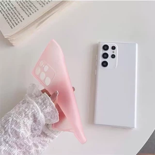 เคสด้านบางเฉียบเหมาะสําหรับ Samsung S26 S25 S24 S23 S22 Ultra Plus FE TPU เปลือกอ่อนโปร่งใสเรียบง่าย