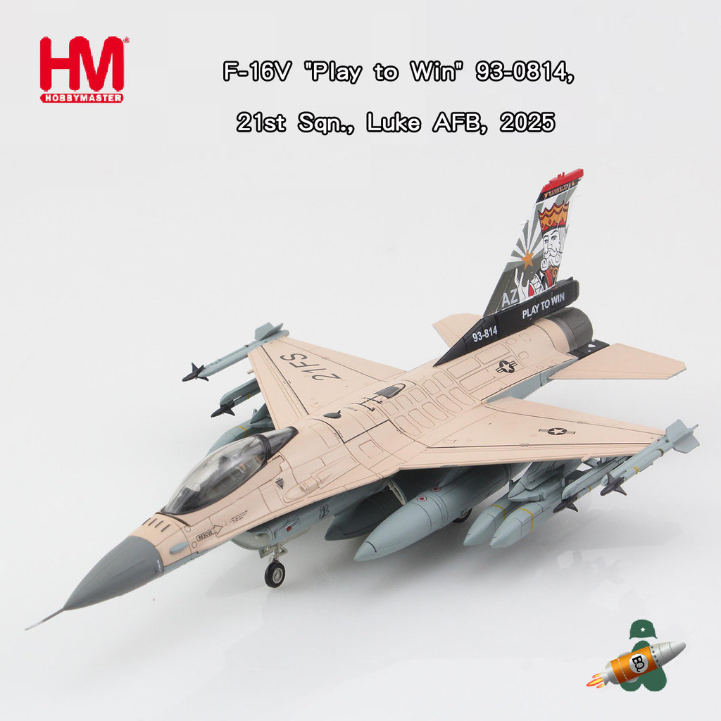 Fast Shipping-1/72 US Army F-16V Fighter Play to Win Luke Air Force Base HA38070