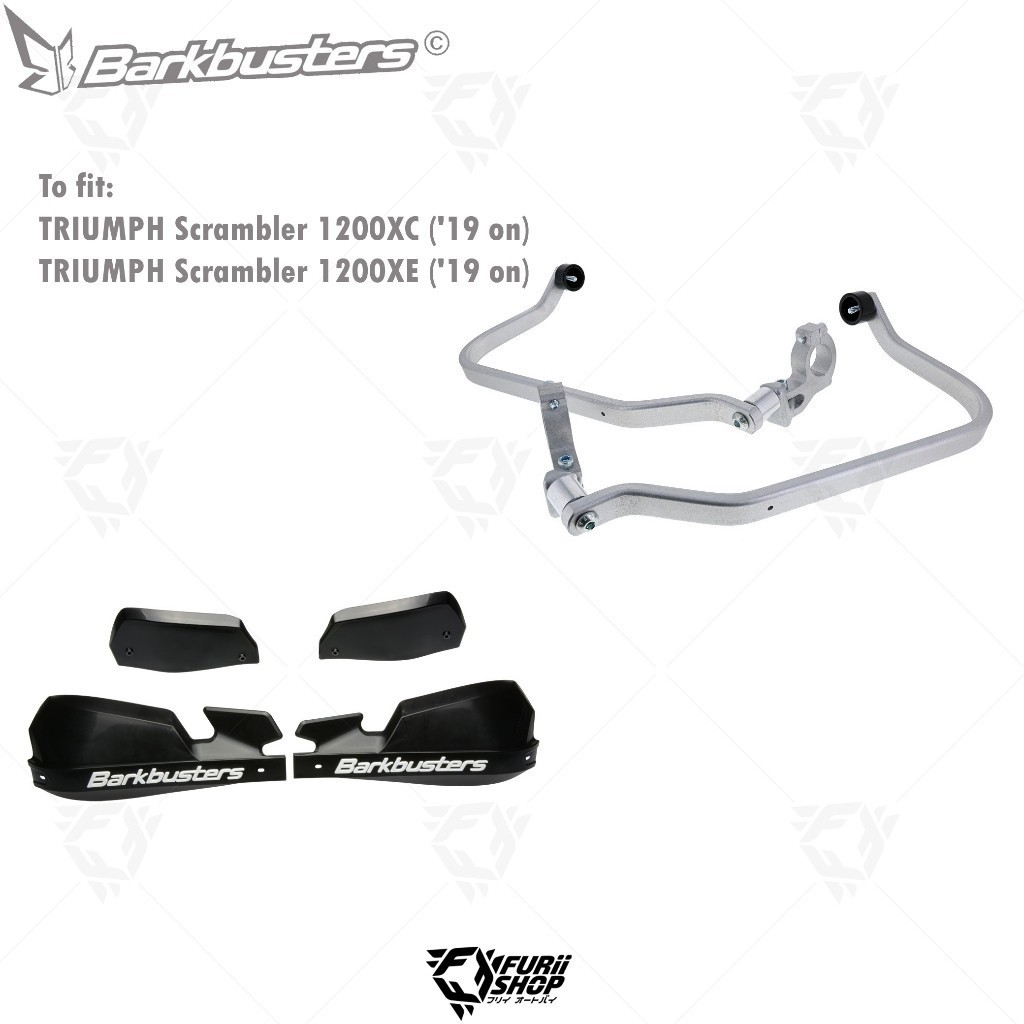 การ์ดแฮนด์ barkbusters รหัส BHG-080 พร้อมใบการ์ด VPS-003 For TRIUMPH Scrambler 1200XC /XE 2019+