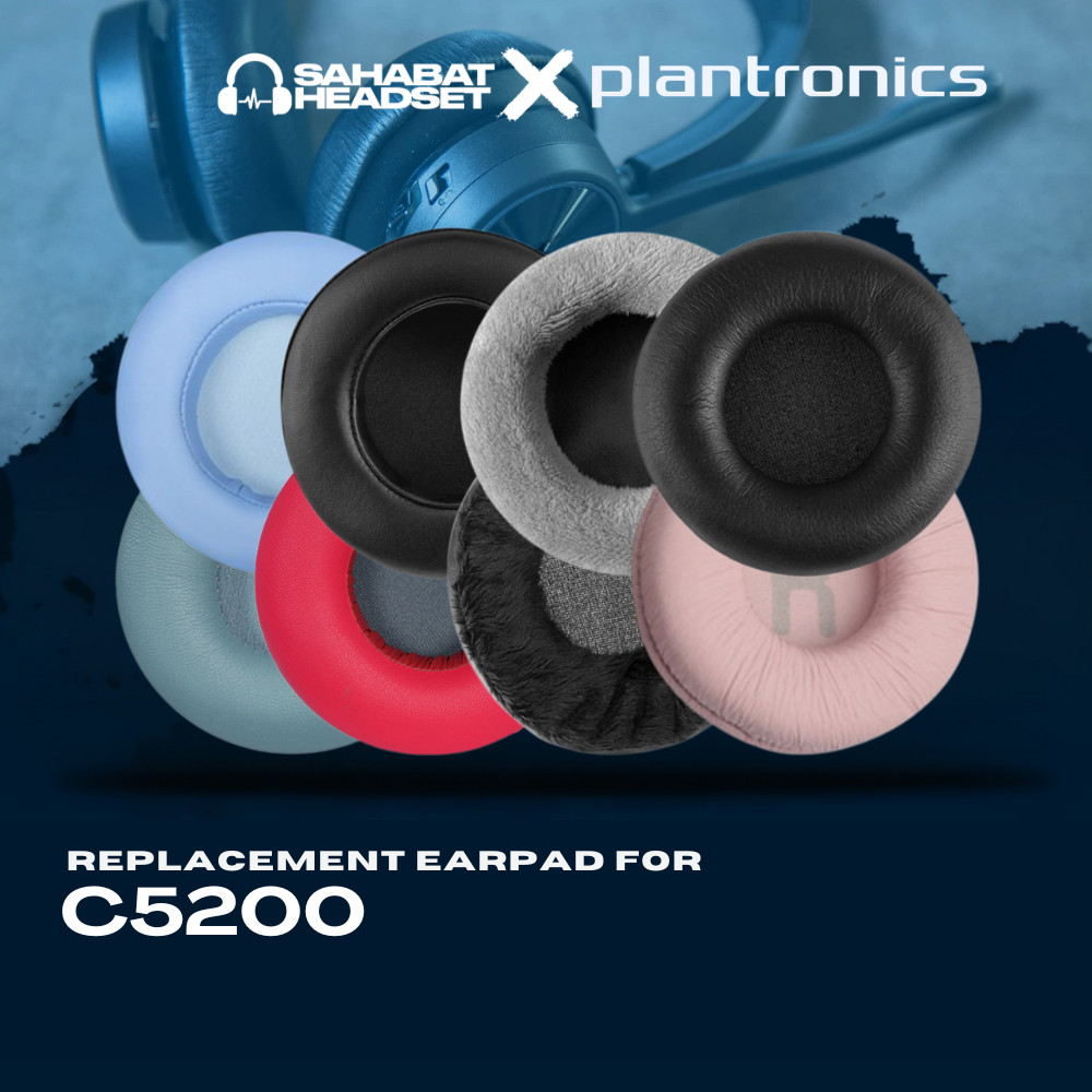 Earpad Ear Cushion Earcup Ear Pad Plantronics C5200 C 5200 C-5200 แผ่นโฟม