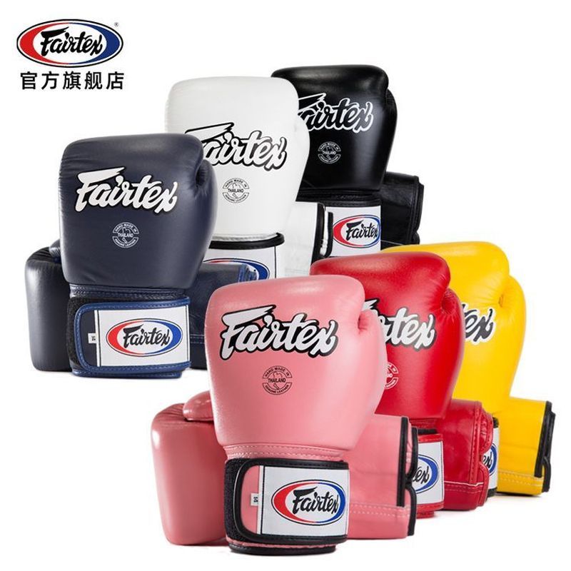 นวมชกมวยหนังแท้ Fairtex สำหรับผู้ใหญ่และเด็ก เหมาะสำหรับการฝึกอบรม