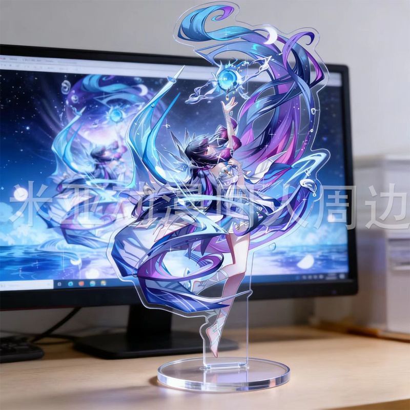 [Bota Shop] Yuanshen Tsukigami Colombia Anime Game Stand Room Desktop Decor ของขวัญสะสม HM