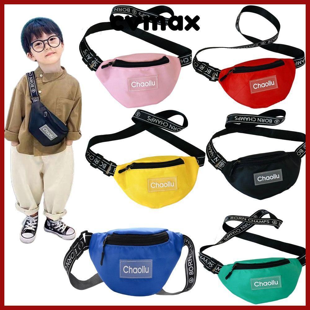 Cvmax กระเป๋าคาดอก กระเป๋าคาดเอว ทรงโท้ท พิมพ์ลายตัวอักษร อเนกประสงค์ สําหรับเด็กผู้ชาย และผู้หญิง