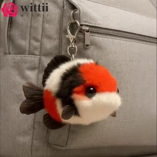 จี้กระเป๋าก้อย พวงกุญแจตุ๊กตาสีสดใส และพวงกุญแจปลาทองนุ่มน่า…