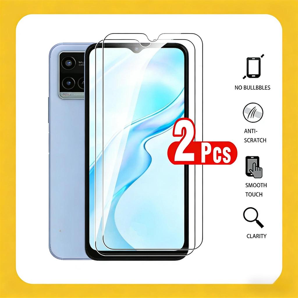 2pcs กระจกนิรภัยเหมาะสําหรับ Vivo Y21 Y33S Y72 5G Y 21 21Y Y35 Y52 Y31 ป้องกันหน้าจอสําหรับ Vivo Y31