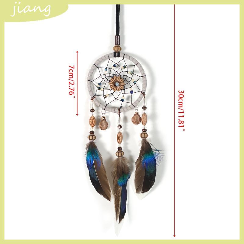 JN Dream Catcher ภายในรถ Home Feather Handmade Dreamcatcher แขวนตกแต่ง