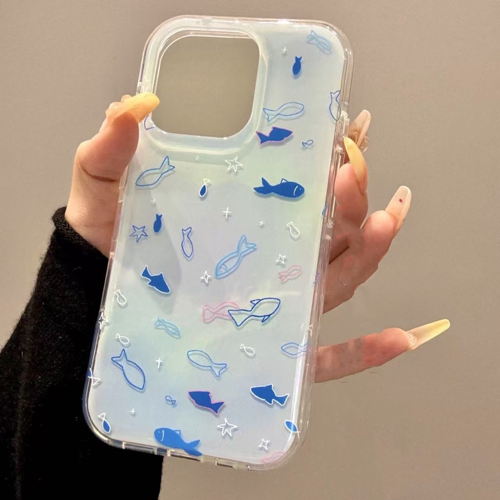 Imd ปลาสองชั้นเหมาะสําหรับ Samsung s26ultra เคสโทรศัพท์ s24fe/s25 + ฤดูร้อน s22s21s23 สด a57a56a55/a37a35a36 Creative a26a25 ผู้ชายผู้หญิง