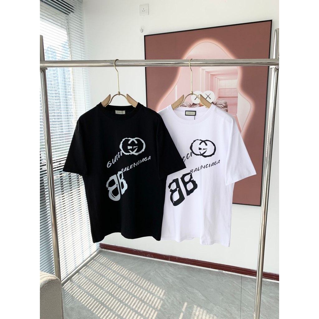 2026LVต้นฤดูใบไม้ผลิสไตล์ใหม่แขนสั้นเสื้อยืดผู้ชายผู้หญิงคู่สไตล์Slim-fit Slimmerดูสบายผ้าฝ้าย100% C