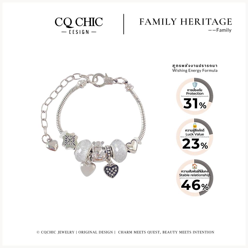 CQ CHIC [5137] Family Energyสร้อยข้อมือปรับได้ สร้อยข้อมือผู้หญิง แฟชั่น ของขวัญวันเกิด สร้อยข้อมือแ