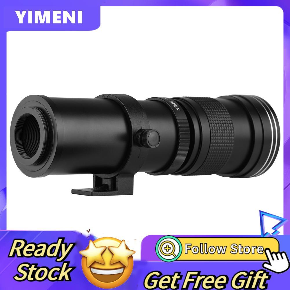 Yimeni-th กล้อง MF ซุปเปอร์เทเลโฟโต้ซูมเลนส์ F/8.3-16 420-800 มิลลิเมตร T Mount + ชุดตัวกรอง UV/CPL/