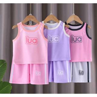 ✨เสื้อกล้ามพิมพ์ลายตาข่าย + กางเกงขาสั้น ระบายอากาศได้ดี เหม…