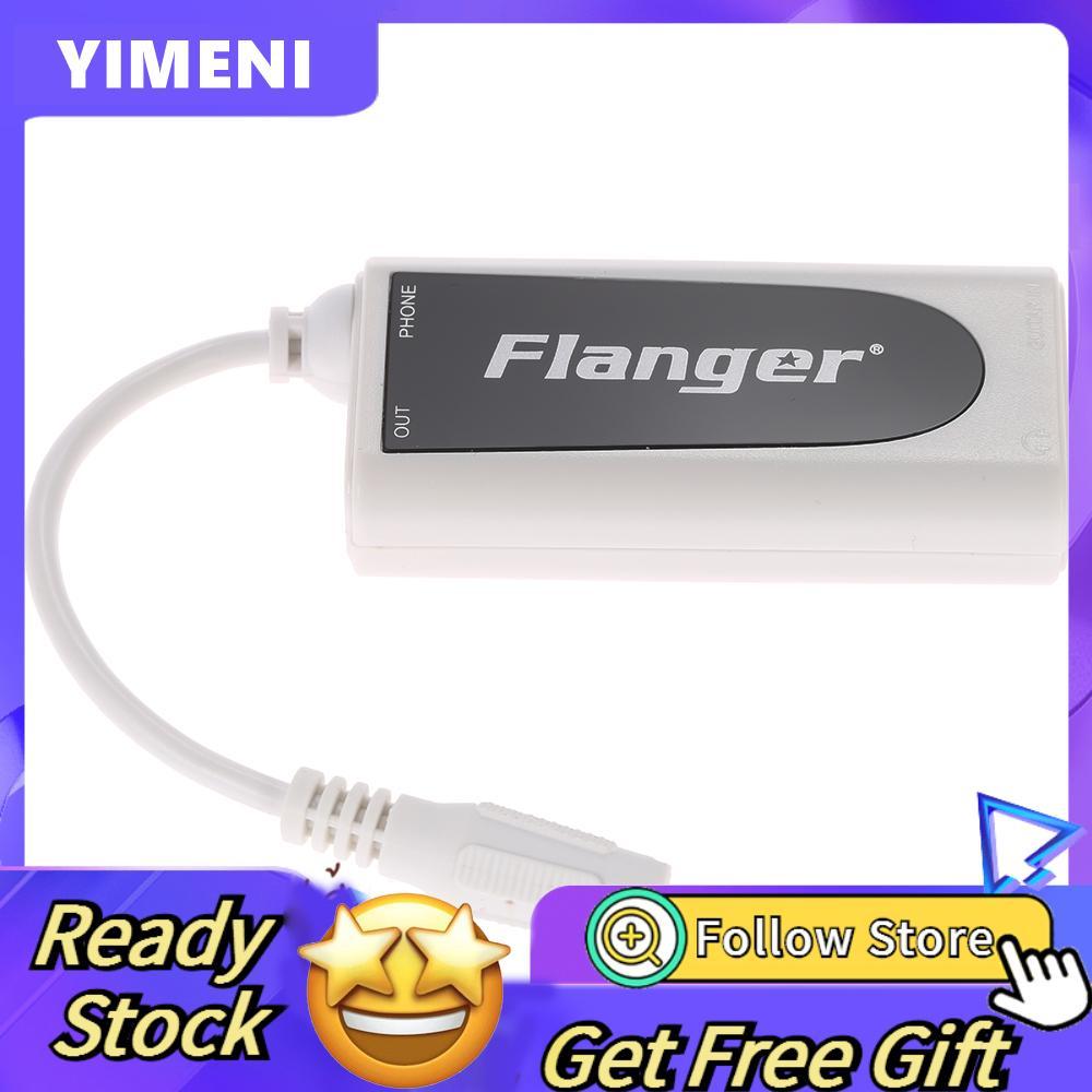 Flanger FC-21 ตัวแปลงตัวแปลงกีตาร์เบสไฟฟ้าเป็นอะแดปเตอร์แท็บเล็ตโทรศัพท์มือถือเข้ากันได้กับ iPhone/i