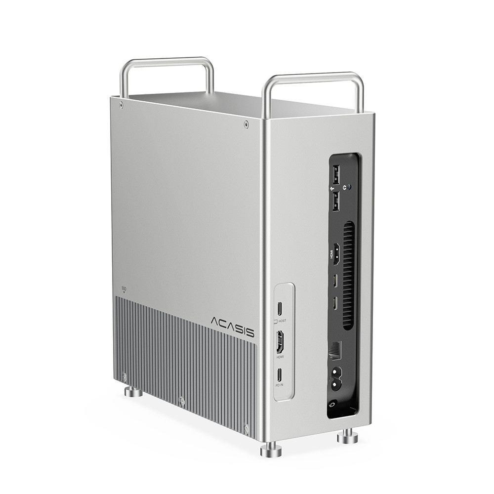 ACASIS Mac Mini M1 & M2 Workstation Dock & Stand 8TB M.2 NVMe SSD Enclosure Station HDMI, SD/TF 4.0, 2xUSB-A3.2,USB-C, NVME M.2 SSD เข้ากันได้กับ Thunderbo