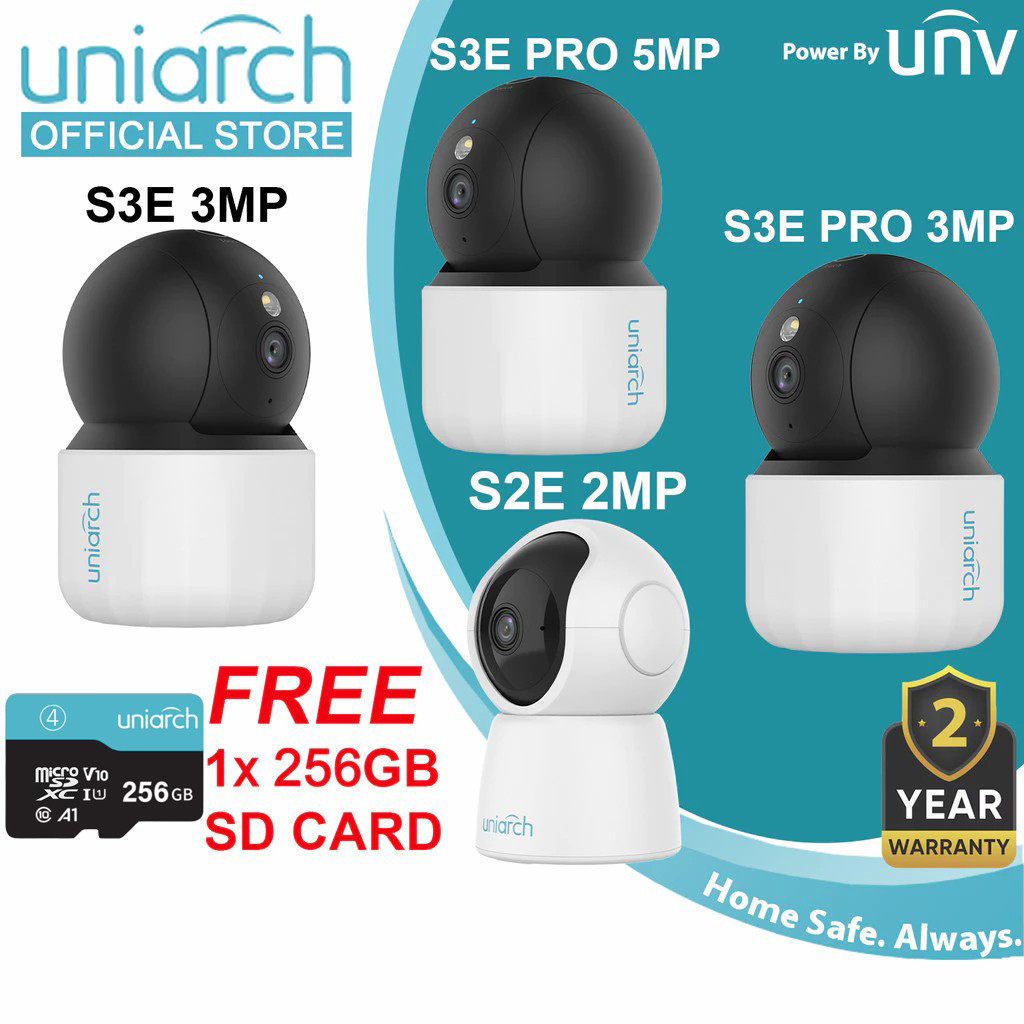 Uniarch Indoor รุ่น S2E 2MP/S3E 3MP/S3E Pro 3MP 5MP Two Way Talk Security CCTV Camera โดย UNV [ฟรีกา