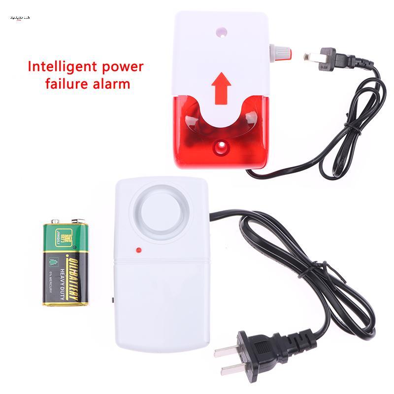 Big White LED Power Cut Failure Outage Alarm คําเตือนไซเรนตัวบ่งชี้อัตโนมัติ 220V 380V Failure Alarm