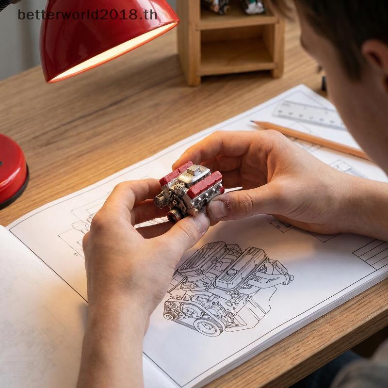 [bet] Miniature :64 เครื่องยนต์รุ่นตกแต่งสําหรับโต๊ะทรายฉากจําลองรถ Diorama Desktop เครื่องประดับ [T