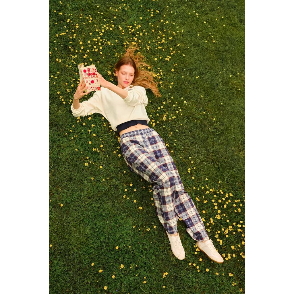 H&M(เอชแอนด์เอ็ม) กางเกงพายจาม์บ็อตทอมส์ ผู้หญิง 1292066