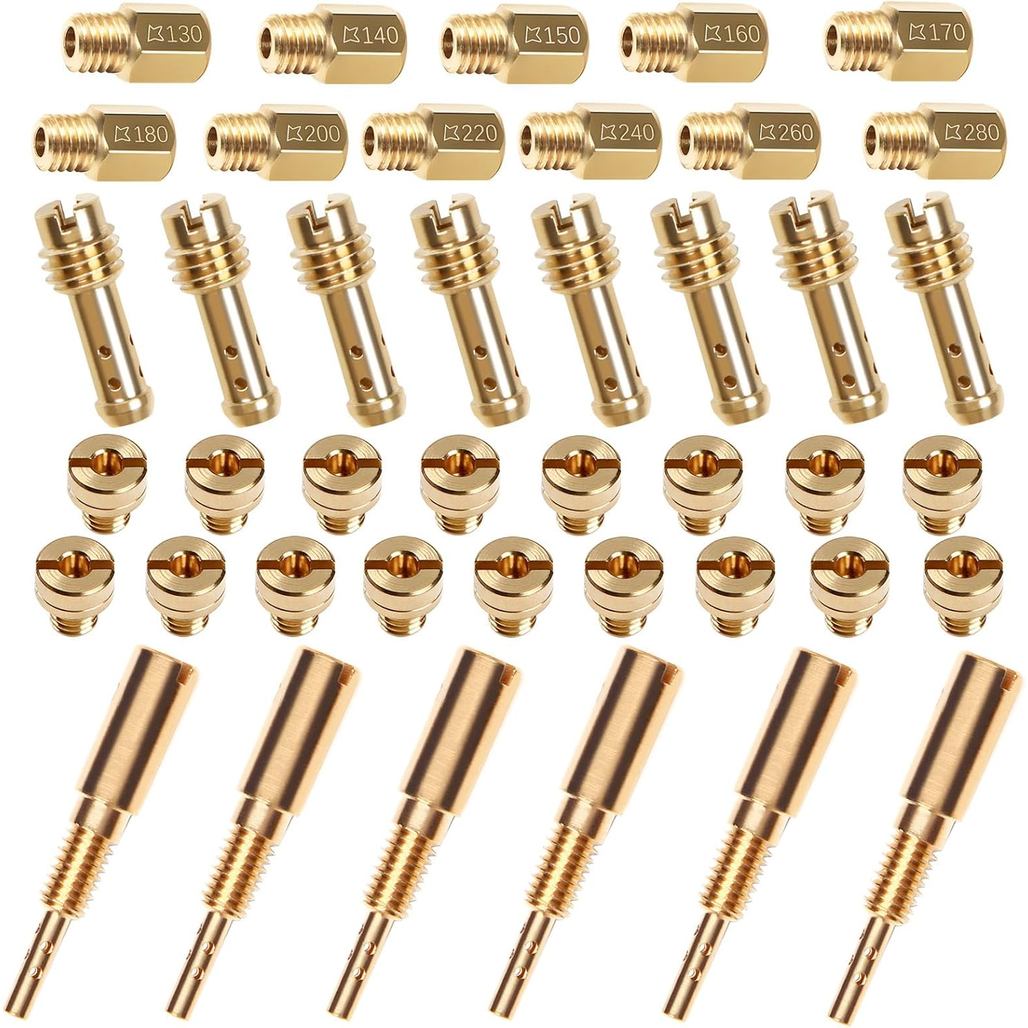 42 ชิ้นคาร์บูเรเตอร์ Jet Kit, เจ็ทคาร์บูเรเตอร์สําหรับ mikuni คาร์บูเรเตอร์ & Pilot Slow Jet N100.60