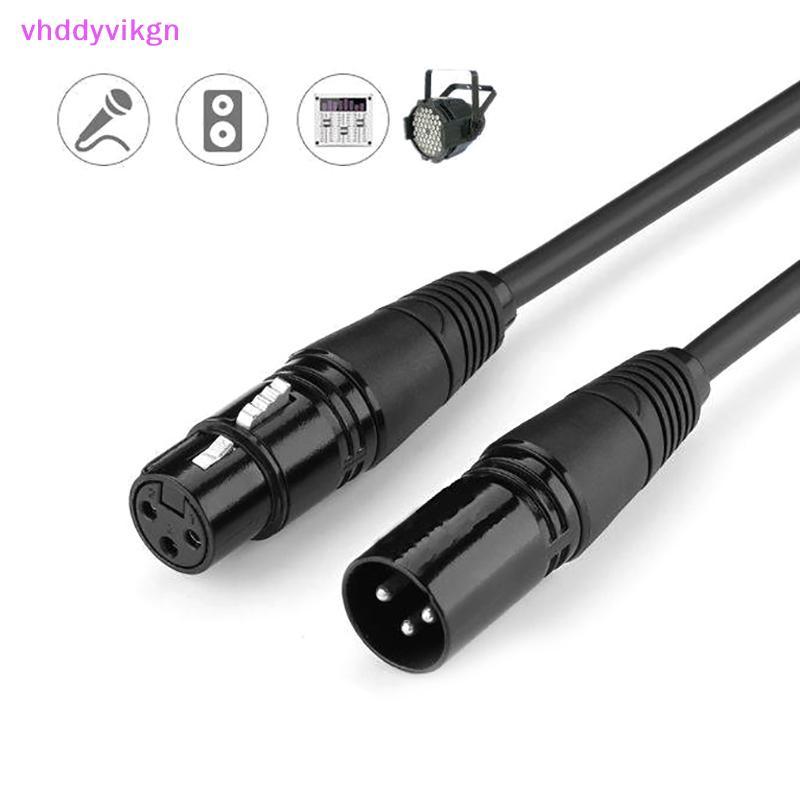 VHDD DMX 3-PIN DMX512 ชายหญิงสาย LED PAR ไฟเวที DMX สัญญาณ Dj อุปกรณ์ DMX512 สัญญาณสาย Xlr Connector