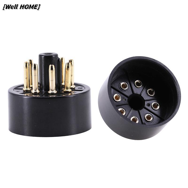 [Well HOME] 1 PCS 8Pins Bakelite Tube Soet S8AES Bakelite Tube Base สําหรับ EL34C EL34 Vacuum Tube A