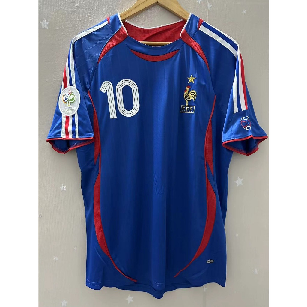 2006 France Home Retro Personalized Football Jersey S-2XL
