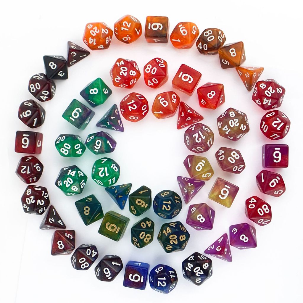 ลูกเต๋าหลายด้าน Cthulhu Digital COC Running Group TRPG เกมกระดาน DND D10 D20 ลูกเต๋า