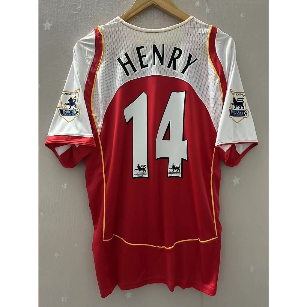 เสื้อบอลคลาสสิกArsenal BERGKAMP HENRY ไซส์S-XXL