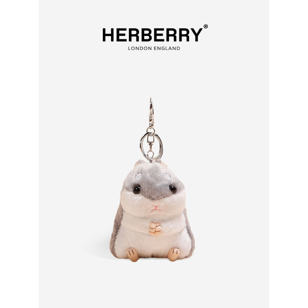 ️ [Li Yudong Same Style Hamster] HERBERRY Cute Hamster Plush Bag Pendant Keychain Doll Pendant 3.23