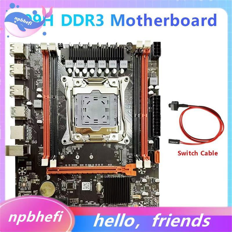 X99H DDR3 เมนบอร์ด LGA2011-V3 4X DDR3 สล็อต SATA3.0 M.2 NVME รองรับ E5-26XX V3 E5-2678 V3 E5-2696 V3