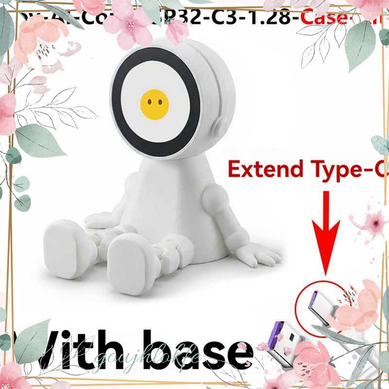 บทสนทนาอัจฉริยะ AI Voice Chat หุ่นยนต์ของเล่นหน้าจอ LCD ขนาด 1.28 นิ้ว -บอร์ดพัฒนา C3 พร้อมฐาน goujh