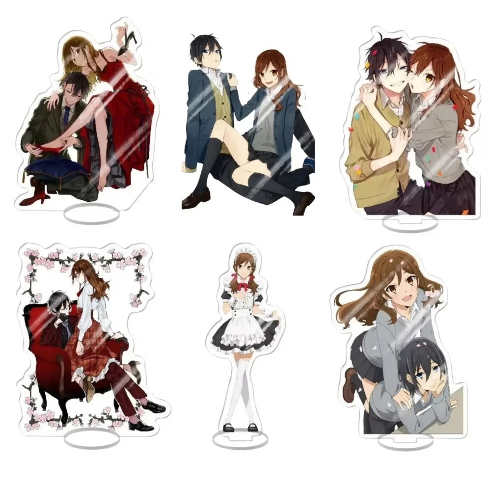 Standee อะนิเมะ Horimiya อะคริลิครุ่น Miyamura Izumi Hori Kyoko 15 ซม.สูง Study ตกแต่งโต๊ะตกแต่งของข