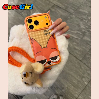 เคสไอโฟน IPhone 15 16 17 11 13 14 12 Pro Max 14 16 15 Plus 13 11 16 15 12 Pro จูดี้ คู่รัก เคสใหม่ ครอบเต็ม