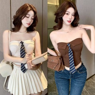 🥭Evelyn🥭เสื้อกล้าม แขนกุด เสริมฟองน้ำ ผ้านิ่ม เข้ารูป เซ็กซี…