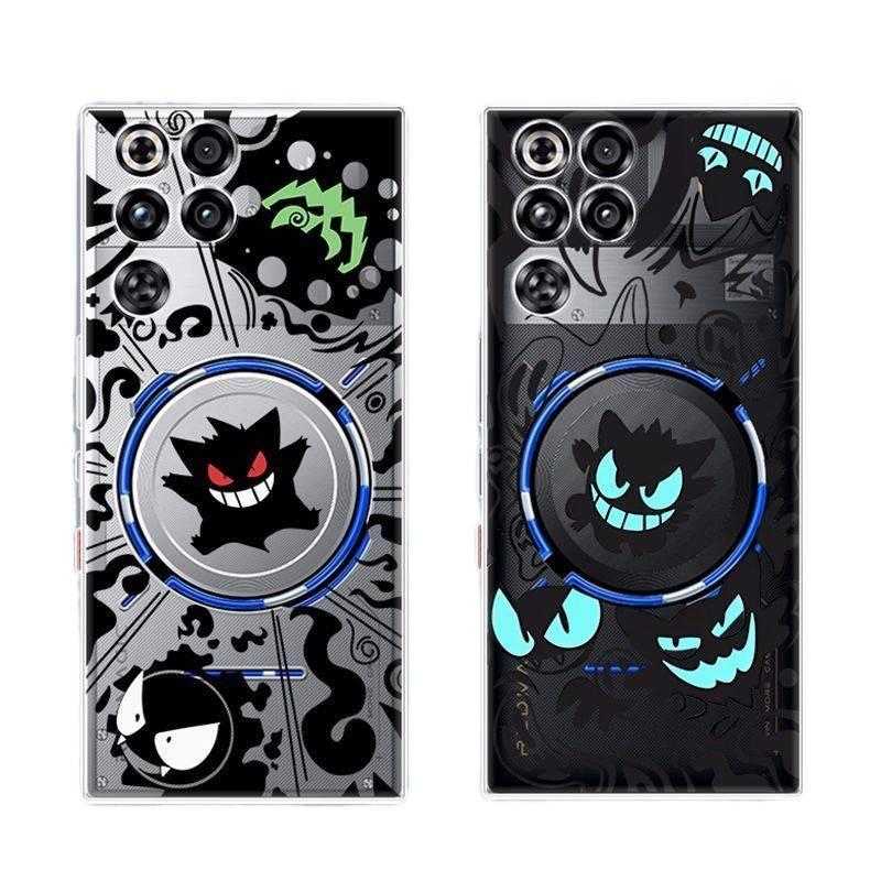 สําหรับ Red Magic 11 Pro Plus กรณีป้องกันร่างกายเต็มรูปแบบ Soft TPU ฝาครอบ Gengar ออกแบบโปร่งใส Minimalist Gaming เคสโทรศัพท์