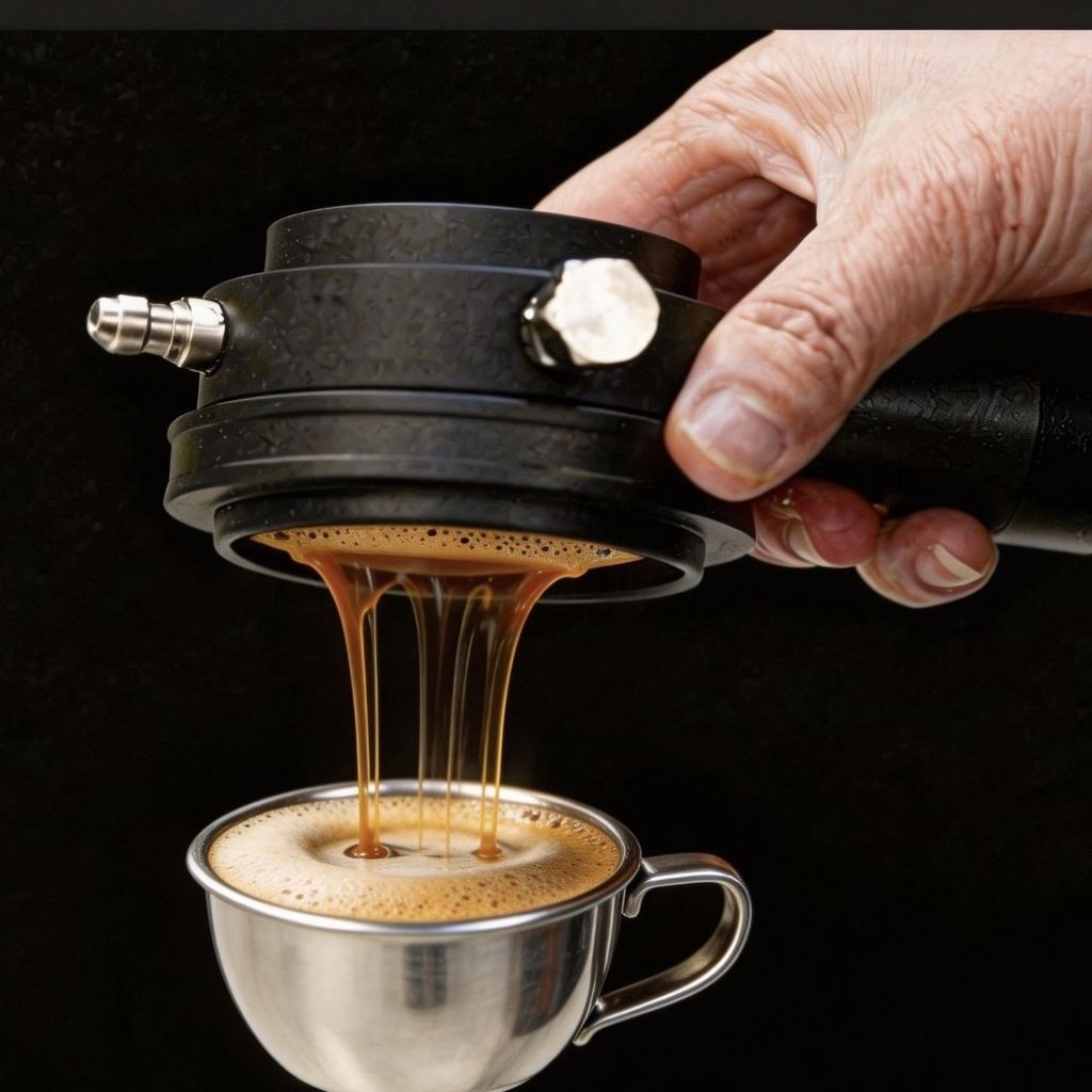 เครื่องชงกาแฟนิวเมติกแบบพกพาอิตาเลี่ยนประสิทธิภาพสูงสกัดจาระบีหม้อเดียวความต้องการปั๊มลมใช้!กลางแจ้ง