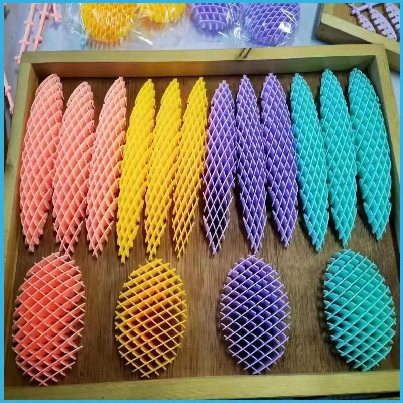 ZY2 morf worm fidget ของเล่น popit Elastic net decompression ของเล่นสีสุ่มลดความดัน 3D การเปลี่ยนแปล