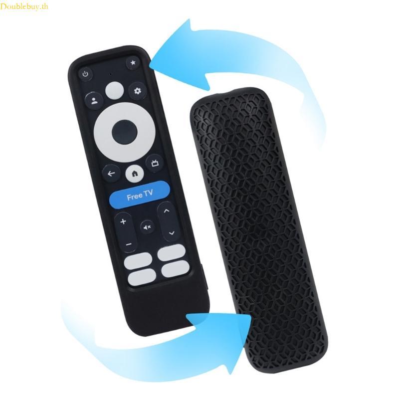 Doublebuy รีโมทคอนโทรลกรณีผิวสําหรับ 2024 onn TV 4K ยืดหยุ่นซิลิโคน Sleeve Soft Cover
