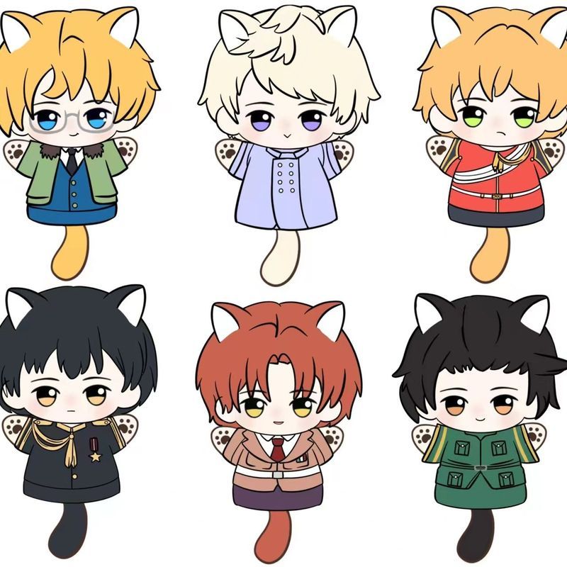【พร้อมส่ง】hetalia ตุ๊กตา figure cosplay doll merch Arthur Kirkland Alfred F Jones Wang Yao ของขวัญ