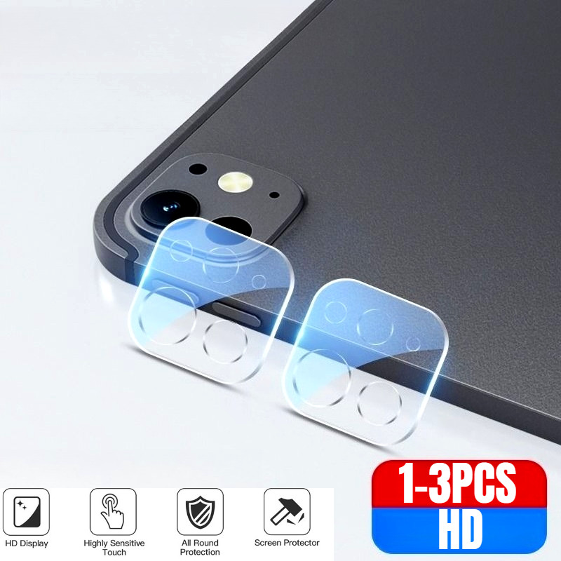 1-3Pcsคลุมทั้งหมดกล้องเลนส์Protectorฟิล์มแก้วสําหรับiPad Pro12.9 Pro11 HDเลนส์ใสกระจกนิรภัยสําหรับiPad Pro 12.9 11 2024 2025 2022 2020 2021 โทรศัพท์ปกหลังเลนส์ป้องกัน