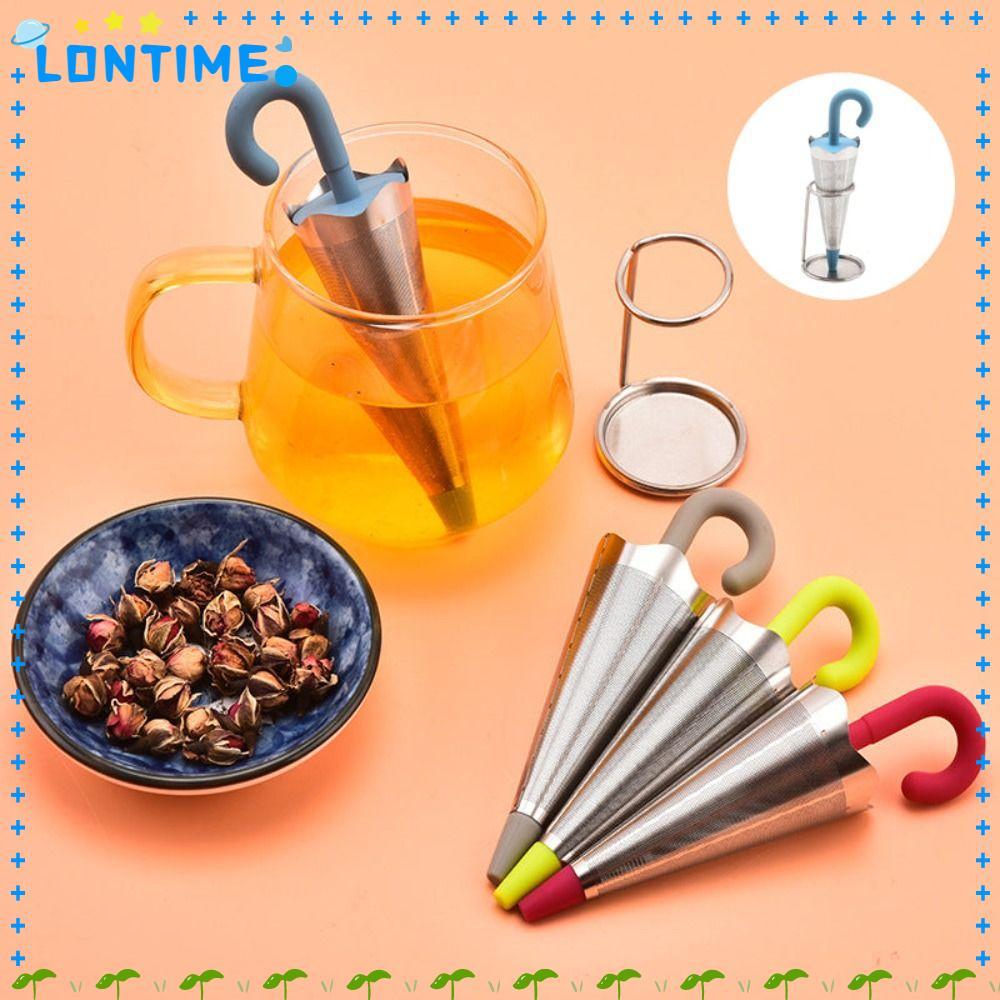 LONTIME ทรงร่มกรองชา,กาน้ําชาเครื่องมือกรองตาข่ายกรองชา,สแตนเลสทนความร้อน Teaweare